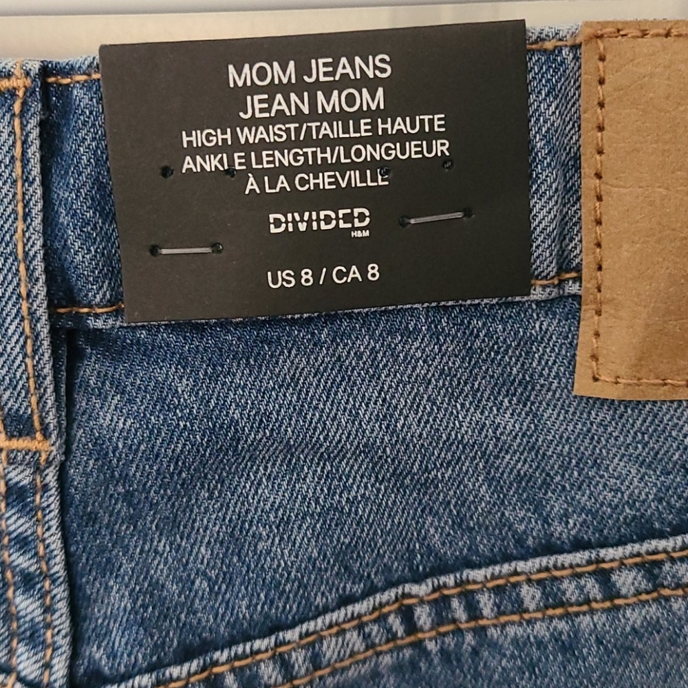 H&M Divided Mom Jeans - Size 8 - Picture 3 of 5